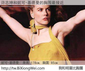 许志坤和明星比胸圍的結果