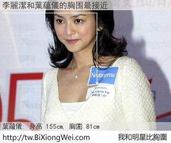李麗潔和明星比胸圍的結果