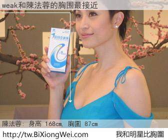 weak sam和明星比胸圍的結果