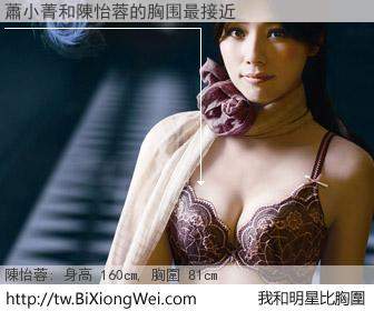 蕭小菁和明星比胸圍的結果