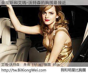 余玟昕和明星比胸圍的結果