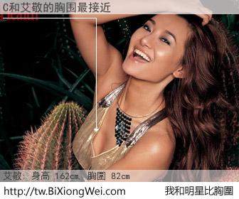 C和明星比胸圍的結果