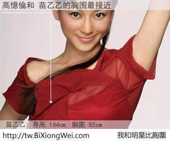 高憶倫和明星比胸圍的結果