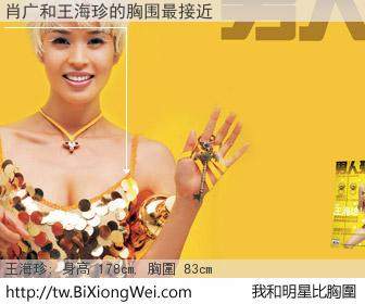 肖广和明星比胸圍的結果