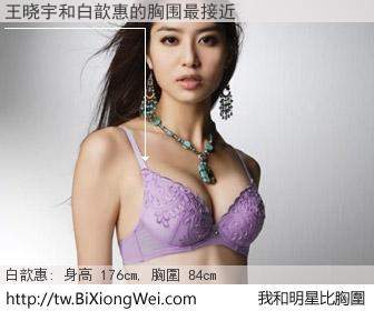 王晓宇和明星比胸圍的結果