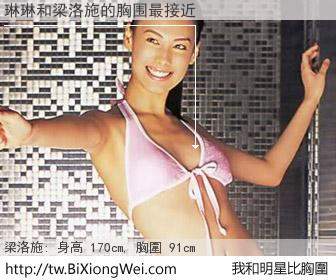 琳琳和明星比胸圍的結果
