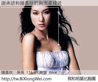 謝承諺和明星比胸圍的結果