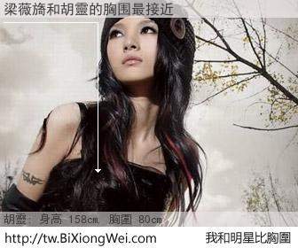 梁薇旖和明星比胸圍的結果