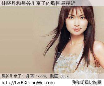 林晓丹和明星比胸圍的結果