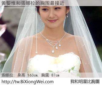 黃媐惟和明星比胸圍的結果