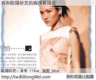 我和明星比胸圍的結果