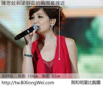 陳思妏和明星比胸圍的結果