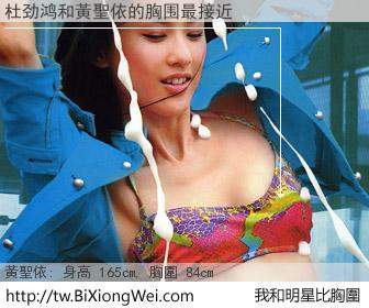 杜劲鸿和明星比胸圍的結果