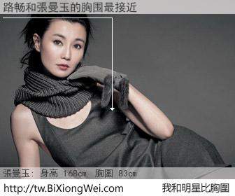 路畅和明星比胸圍的結果