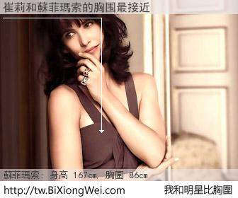 崔莉和明星比胸圍的結果