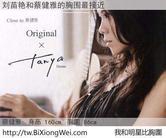 刘苗艳和明星比胸圍的結果