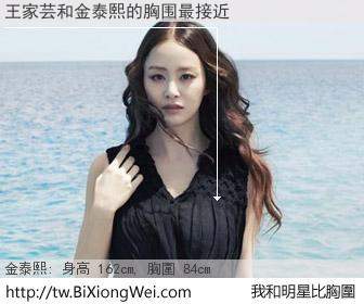 王家芸和明星比胸圍的結果