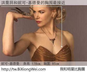 洪喬屛和明星比胸圍的結果
