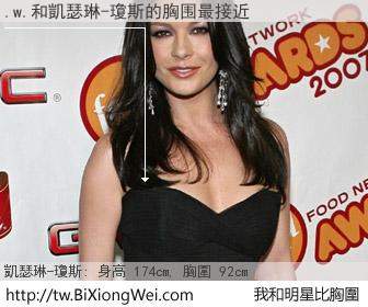 .w.和明星比胸圍的結果