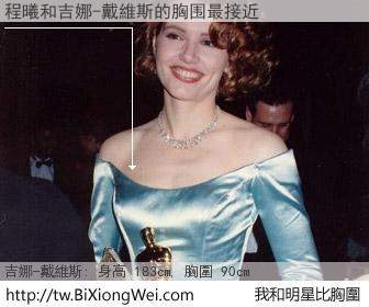 程曦和明星比胸圍的結果