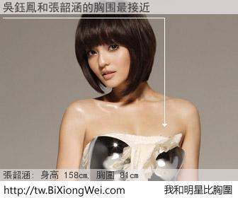 吳鈺鳳和明星比胸圍的結果