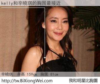 kelly和明星比胸圍的結果