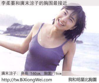 李柔蓁和明星比胸圍的結果