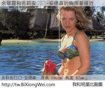 余翠霞和明星比胸圍的結果