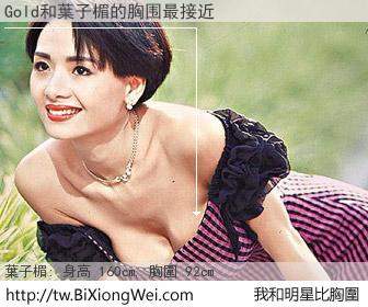 Gold和明星比胸圍的結果
