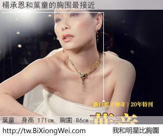 楊承恩和明星比胸圍的結果