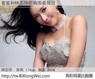 蜜蜜和明星比胸圍的結果